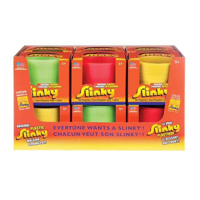 Slinky Orta Boy Renkli Plastik Slinky