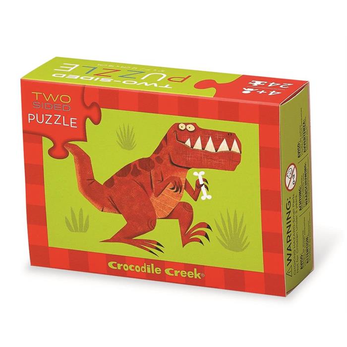 Crocodile Creek 2 Taraflı Puzzle - Dinazor