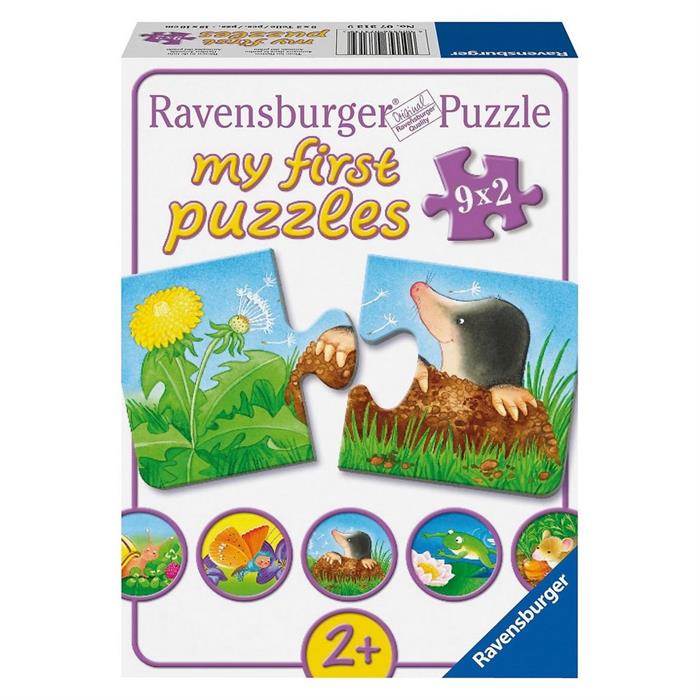 Ravensburger Bahçe Hayvanları - 9x2P Puzzle
