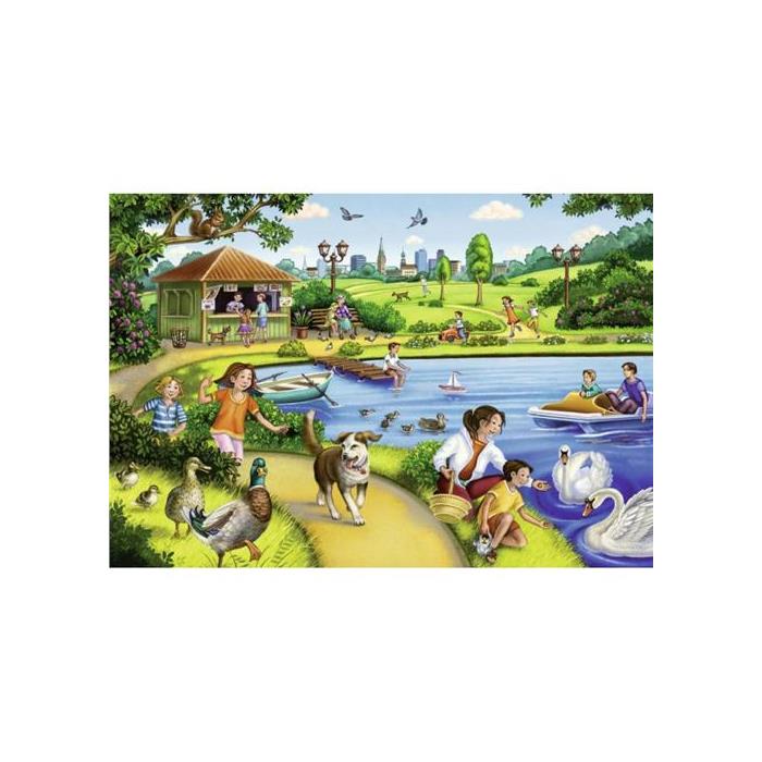 Ravensburger Parkta Eğlence - 2x24P Puzzle