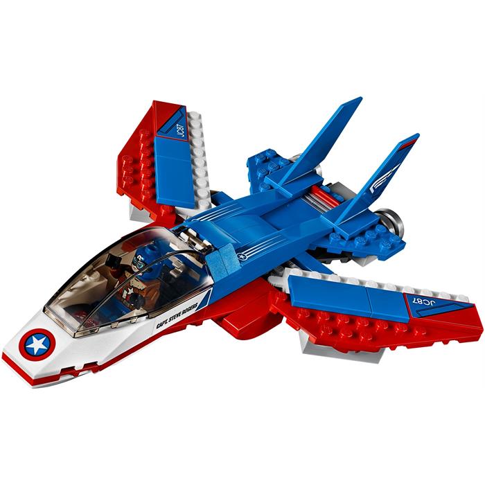 Lego 76076 Super Heroes Captain America Jet Takibi