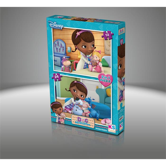 KS Games Puzzle 2in1 12/24 Doc Mcstuffins 24x34cm MP26033 | Mucit