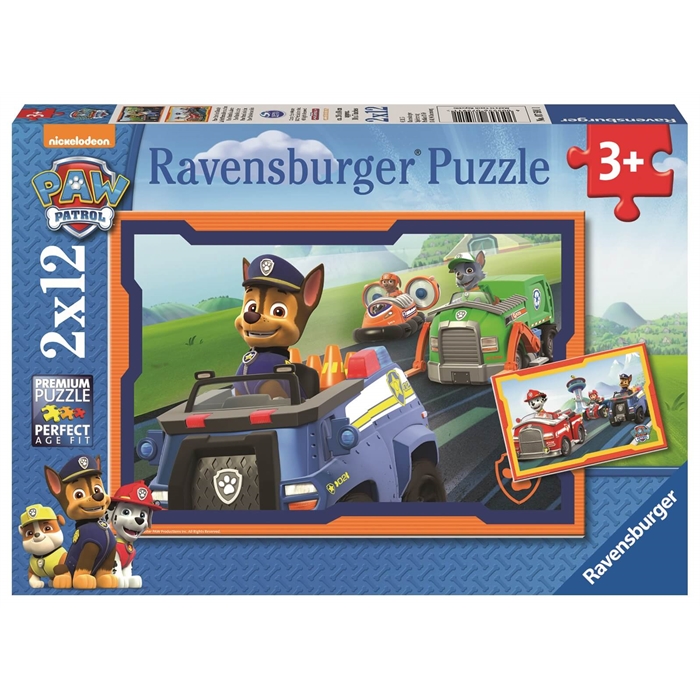 Ravensburger 2x12 Parçalı Puzzle Paw Patrol im Einsatz - 075911