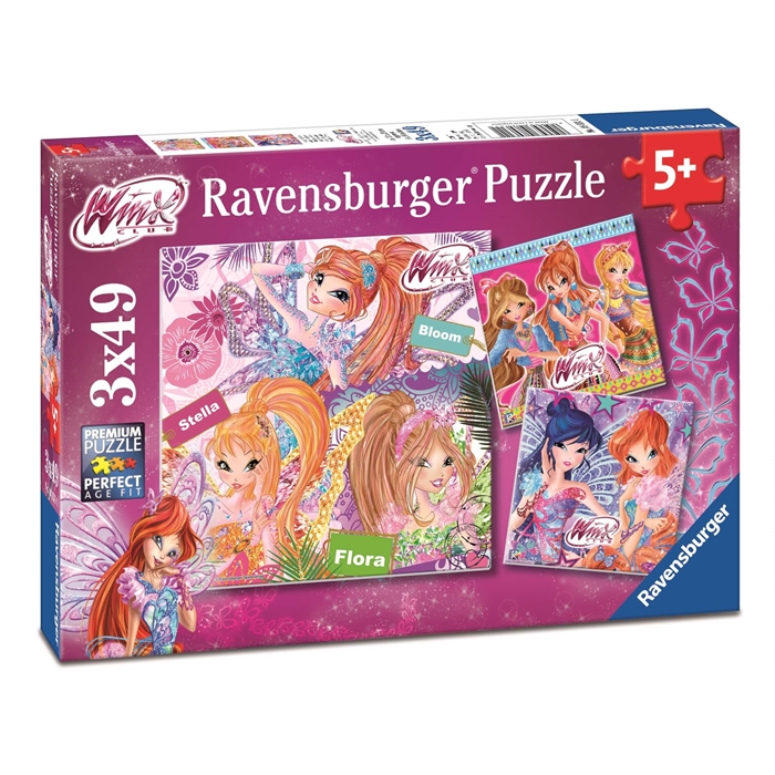 Ravensburger 3x49 Parçalı Puzzle Winx - 080311