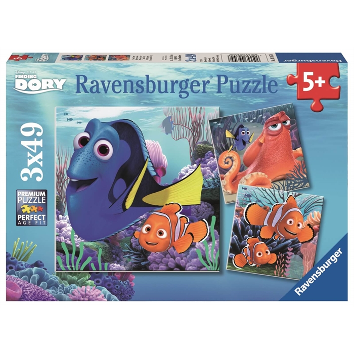 Ravensburger 3x49 Parçalı Puzzle Walt Disney F Dory - 093458