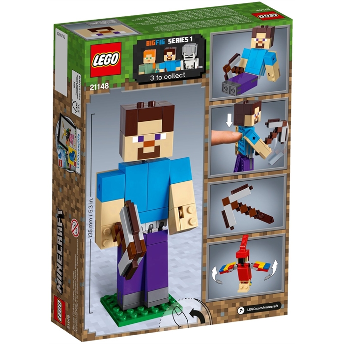 Lego 21148 Minecraft Steve with Parrot