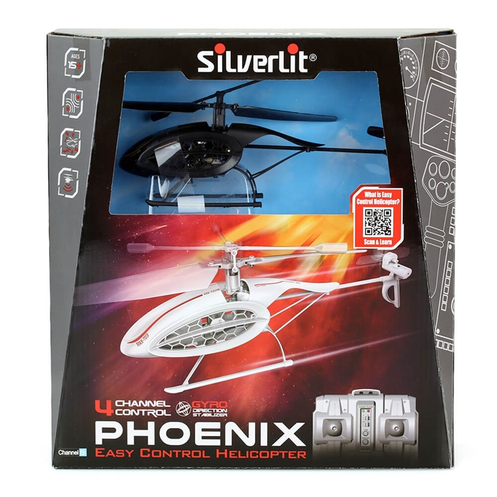 Silverlit Phoenix U.K. Helikopter 4CH Gyro Siyah