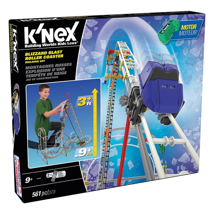 K'Nex Blizzard Blast Roller Coaster Seti (Motorlu) Hız Treni