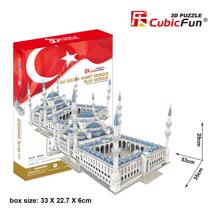 Cubic Fun 3D 321 Parça Puzzle Sultan Ahmet Camii