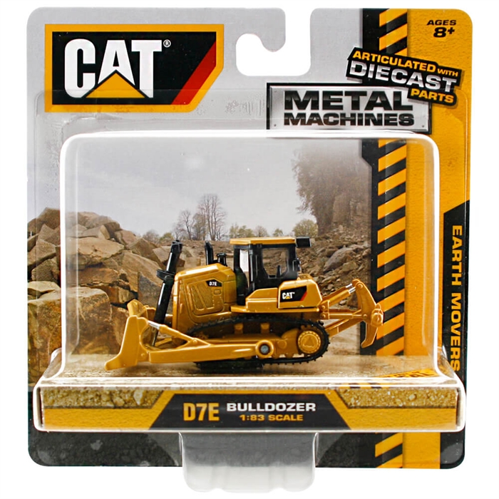 CAT Metal Koleksiyon Araçları Mini Bulldozer İş Makinası