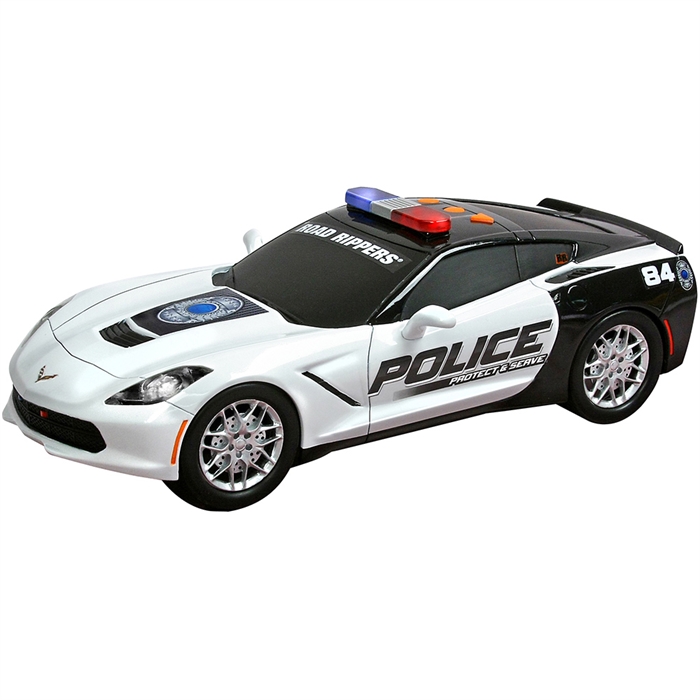 Road Rippers Protect Sesli Işıklı Polis Aracı Corvette