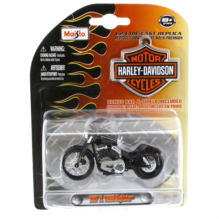 Maisto Harley Davidson 2007 XL 1200N Nightster 1:24 Motorsiklet