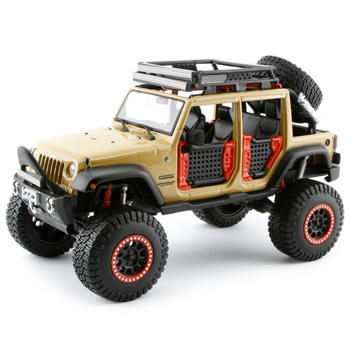 Maisto 2015 Jeep Wrangler Unlimited 1:24 Desing Model Araba Kahve