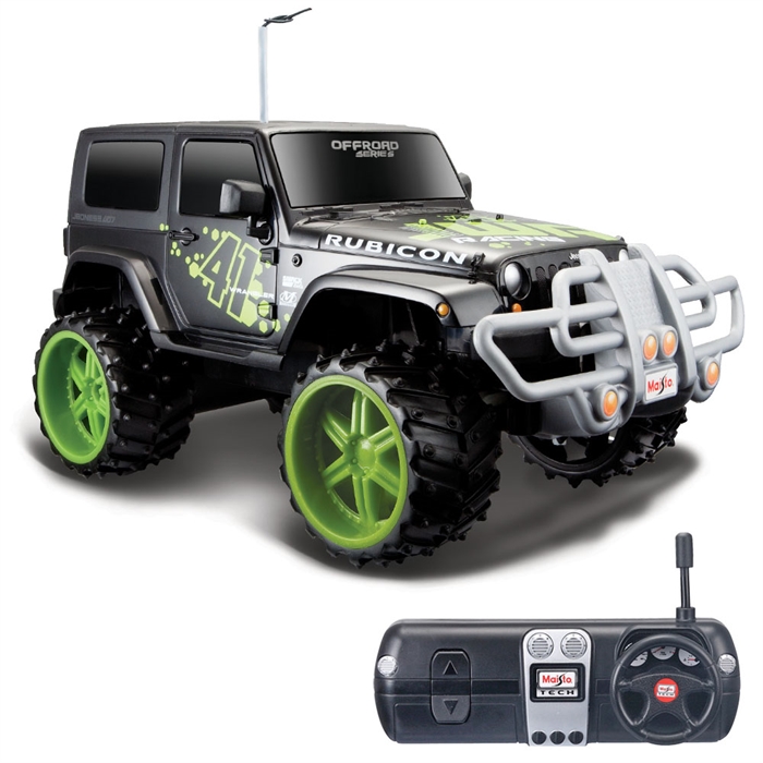 Maisto Tech 1:16 Off-Road Jeep Wrangler Rubicon U/K Araba Siyah