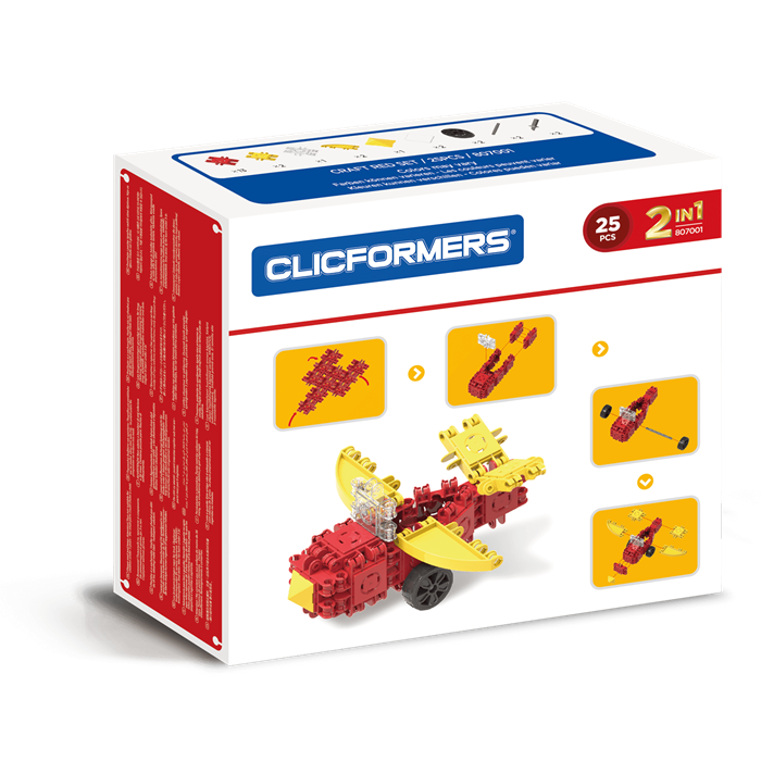 Clicformers Craft Set Red - 25 pcs