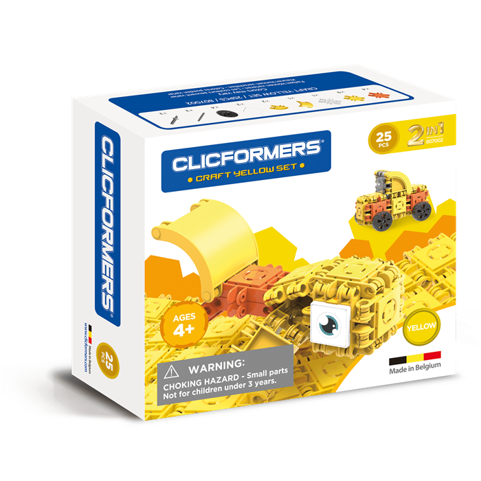 Clicformers Craft Set Yellow - 25 pcs