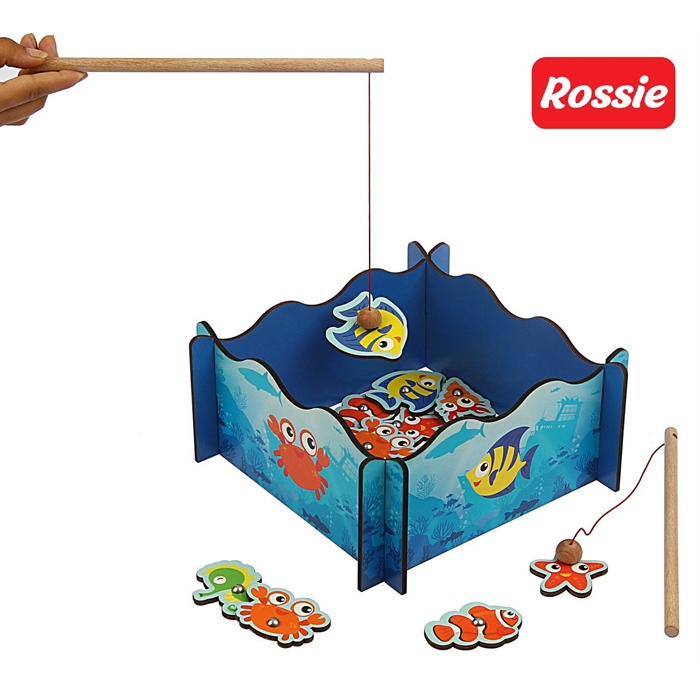 Rossie Ahşap Mıknatıslı Balık Tutma Oyunu
