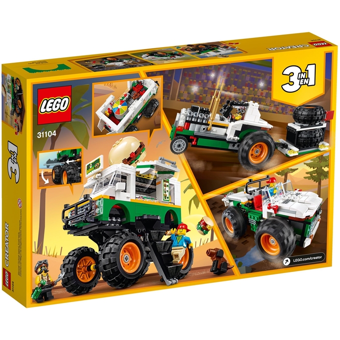 Lego 31104 Creator 3’ü 1 Arada Canavar Hamburger Kamyonu