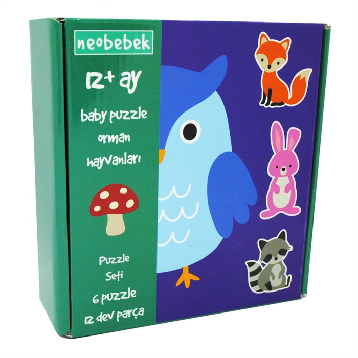 Neobebek Baby Puzzle - Orman Hayvanları
