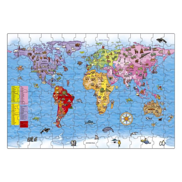 Orchard Dev Dünya Haritası (World Map Puzzle And Poster)