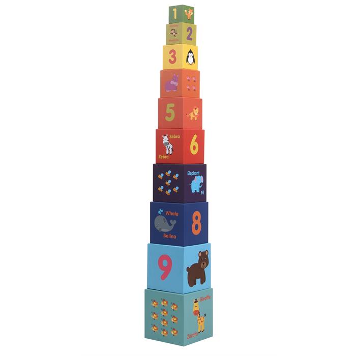 Rossie Kule Oyunu 10'lu İçiçe Eğitici Küpler 95 cm