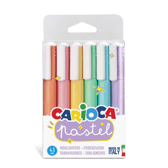 Carioca Pastel Renkler İşaretleme Kalemi 6'lı
