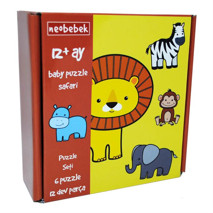 Neobebek Baby Puzzle - Safari