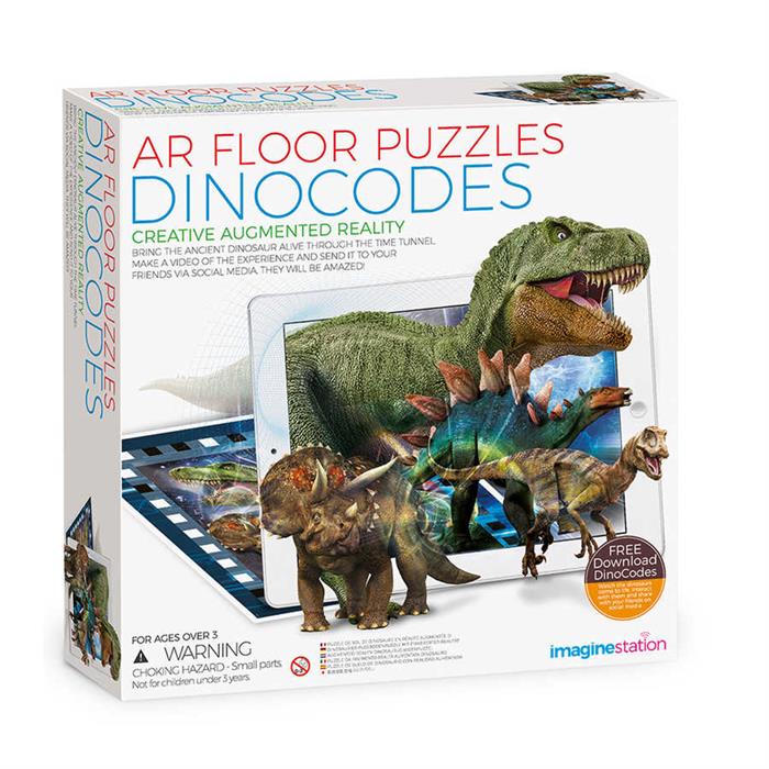 Imagine Station AR Floor Puzzles Dinocodes