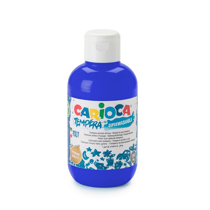 Carioca Tempera Boya (Süper Yıkanabilir) 250ml - Kobalt Mavi