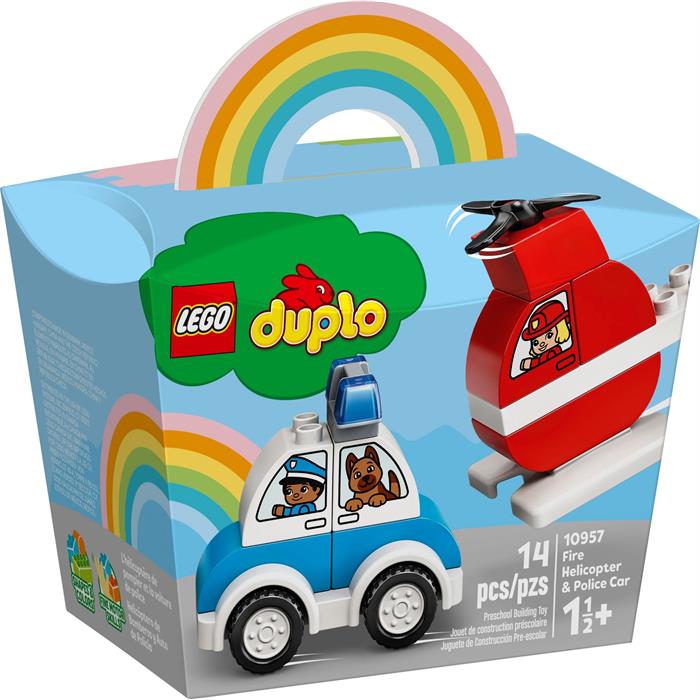 Lego Duplo 10957 Fire Helicopter Police Car