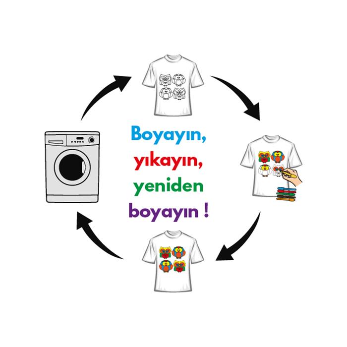 Paint and Wear T-Shirt Boyama Seti - Baykuş (7-8 Yaş)