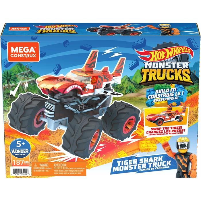Mega Construx Hot Wheels Monster Trucks Serisi - Tiger Shark