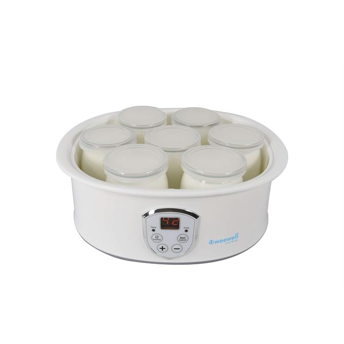 Weewell WYM400 Dijital Yoğurt Yapma Makinası - 7 Cam Kap - LED Ekran