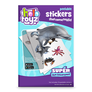 HoloToyz Sticker Super Sea Creatures AR Uyumlu Etiket