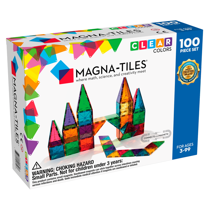 Magna Tiles Clear Color 100 Parça