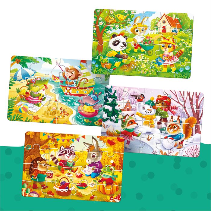 Circle Toys 4 Mevsim Puzzle MP36050 | Mucit Panda