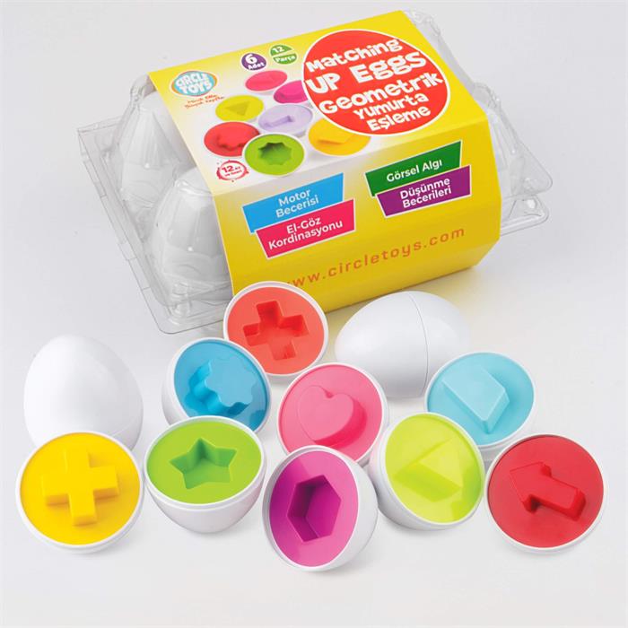 Circle Toys 6’lı Geometrik Yumurta