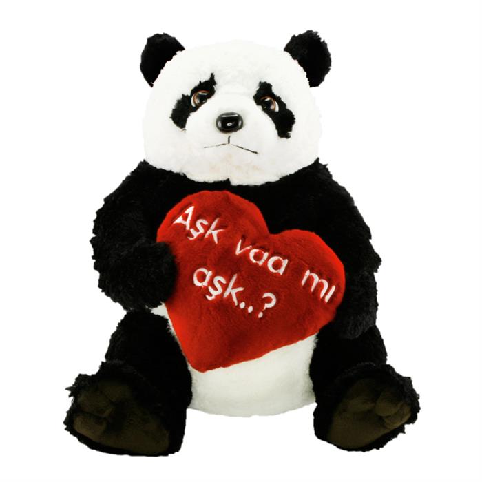 Neco Plush Panda Aşk Varmı Aşk Peluş 50cm