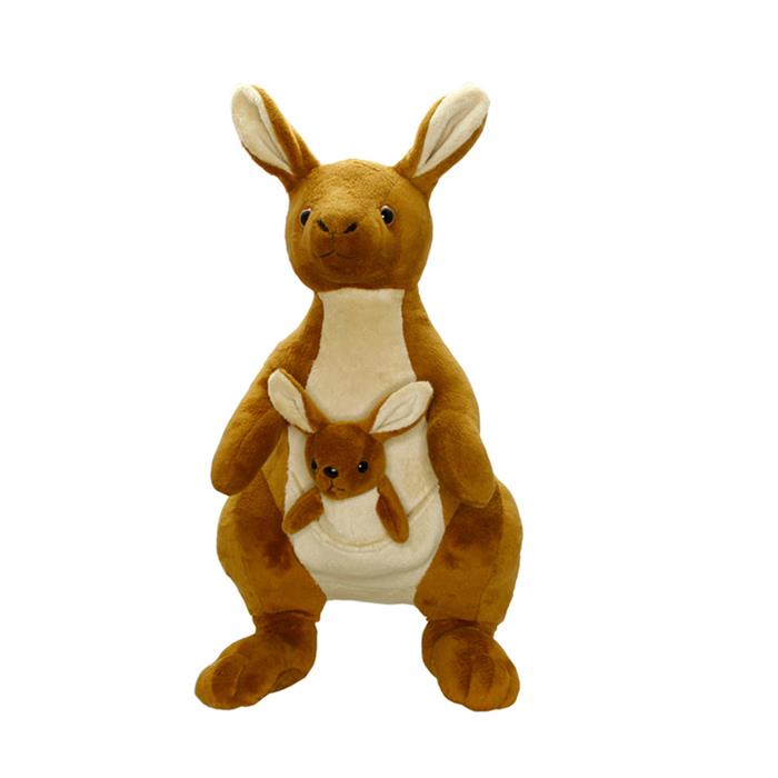 Neco Plush Yavrulu Kanguru Peluş Oyuncak 45cm