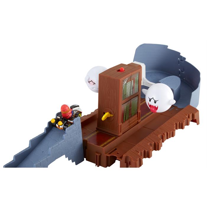 Hot Wheels Mario Kart Çılgın Yaratıklar Oyun Seti Serisi - Boo's Spooky Sprint Track GNM23