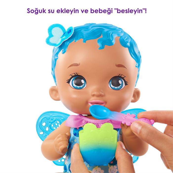 My Garden Baby Kelebek Bebeğimin Yemek Zamanı - Mavi Saçlı Bebek GYP01