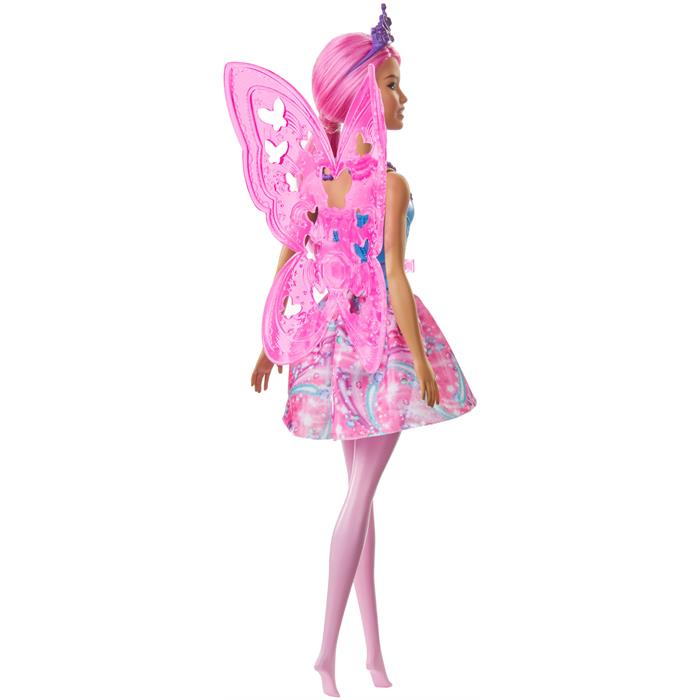 Barbie Dreamtopia Peri Bebekler - Mavi, Pembe Elbiseli, Pembe Saçlı GJJ99