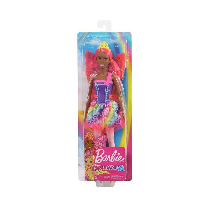 Barbie Dreamtopia Peri Bebekler - Koyu Tenli, Kızıl Saçlı GJK01