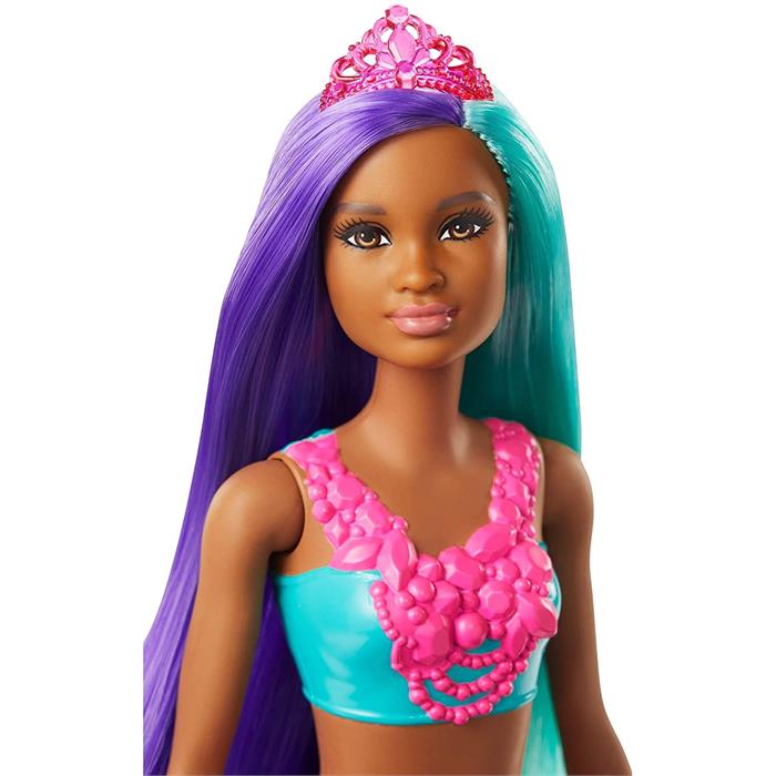 Barbie Dreamtopia Denizkızı Bebekler - Mavi, Mor Saçlı GJK10