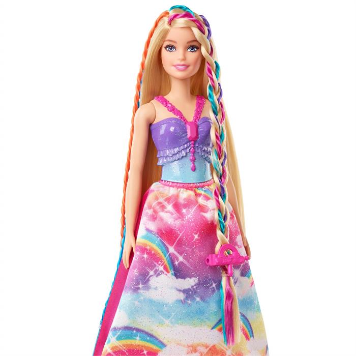 Barbie Dreamtopia Örgü Saçlı Prenses ve Aksesuarları GTG00