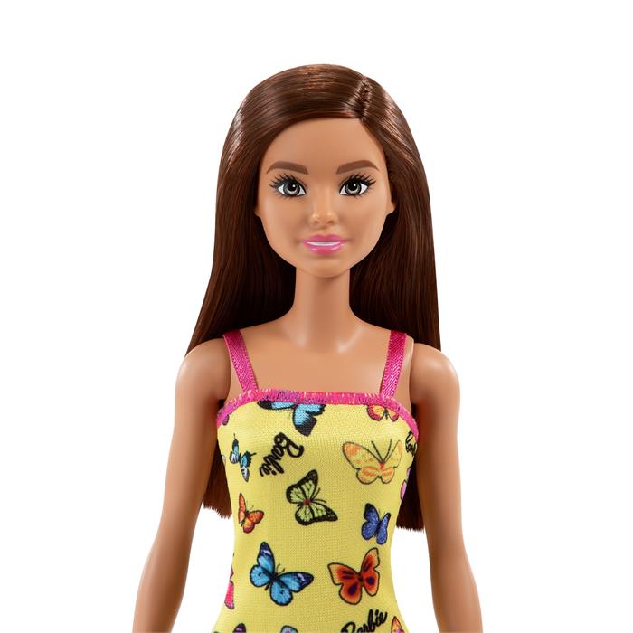 Barbie Şık Kıyafetli Bebekler - Sarı Kelebek Elbiseli HBV08