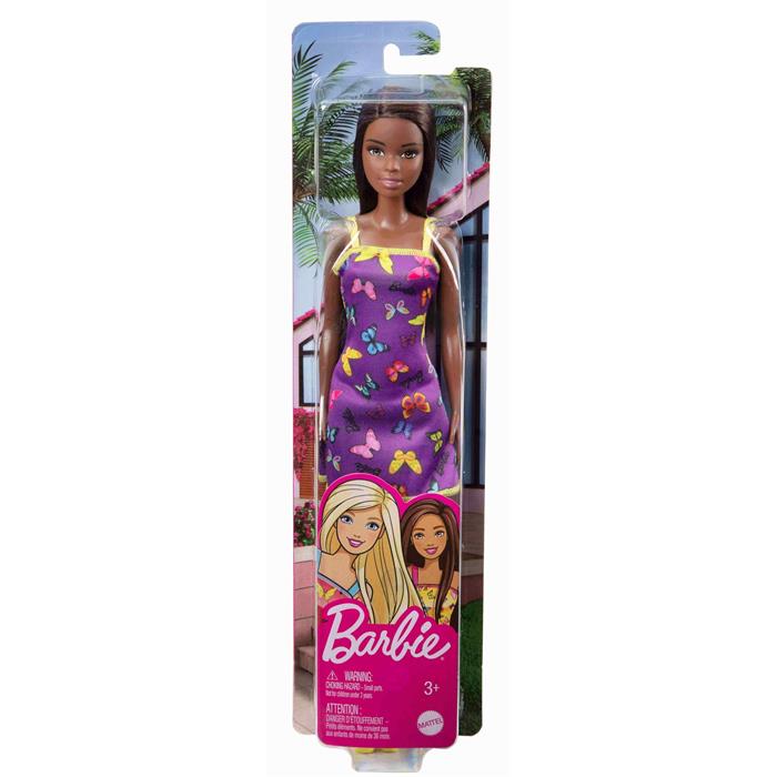 Barbie Şık Kıyafetli Bebekler - Mor Kelebek Elbiseli HBV07