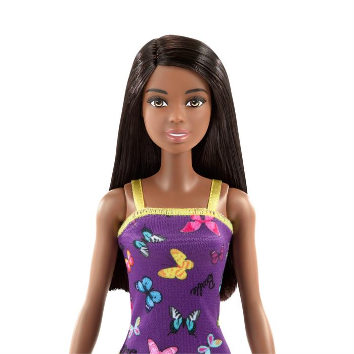 Barbie Şık Kıyafetli Bebekler - Mor Kelebek Elbiseli HBV07