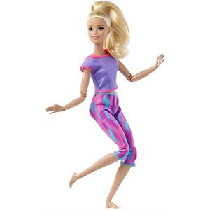 Barbie Sonsuz Hareket Bebeği, Sarışın - Desenli Taytlı GXF04