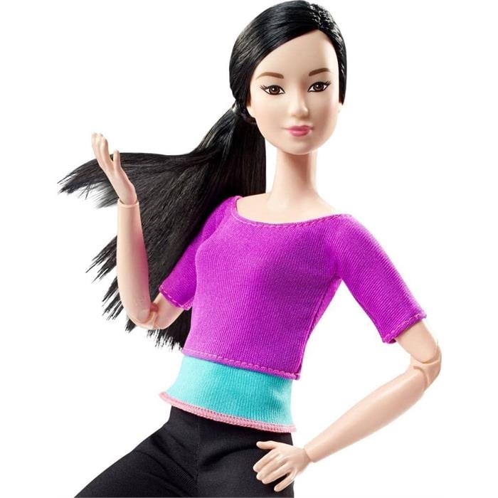 Barbie Sonsuz Hareket Bebeği, Kumral - Siyah Taytlı DHL84